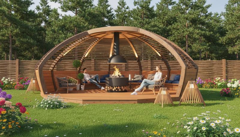 Построить купольную беседку в Краснодаре WoodWave